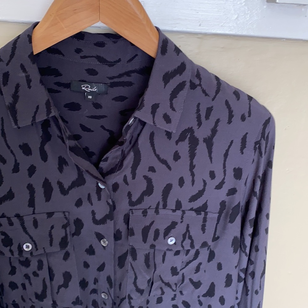 Rails Leopard Print Button Down Shirt